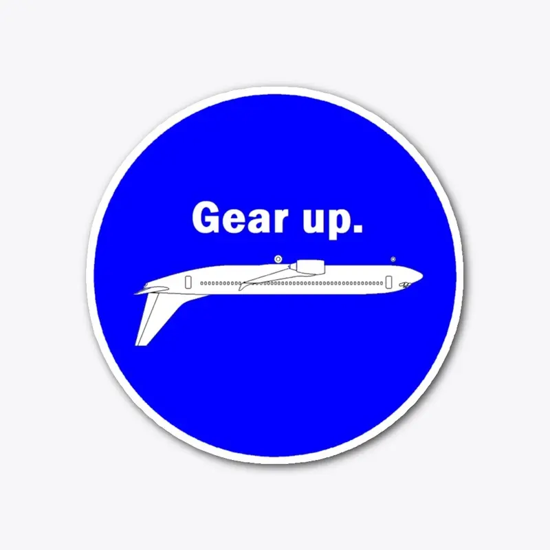 gear up sticker (blue)