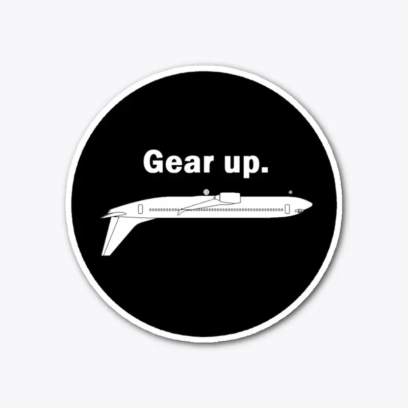 gear up sticker (black)